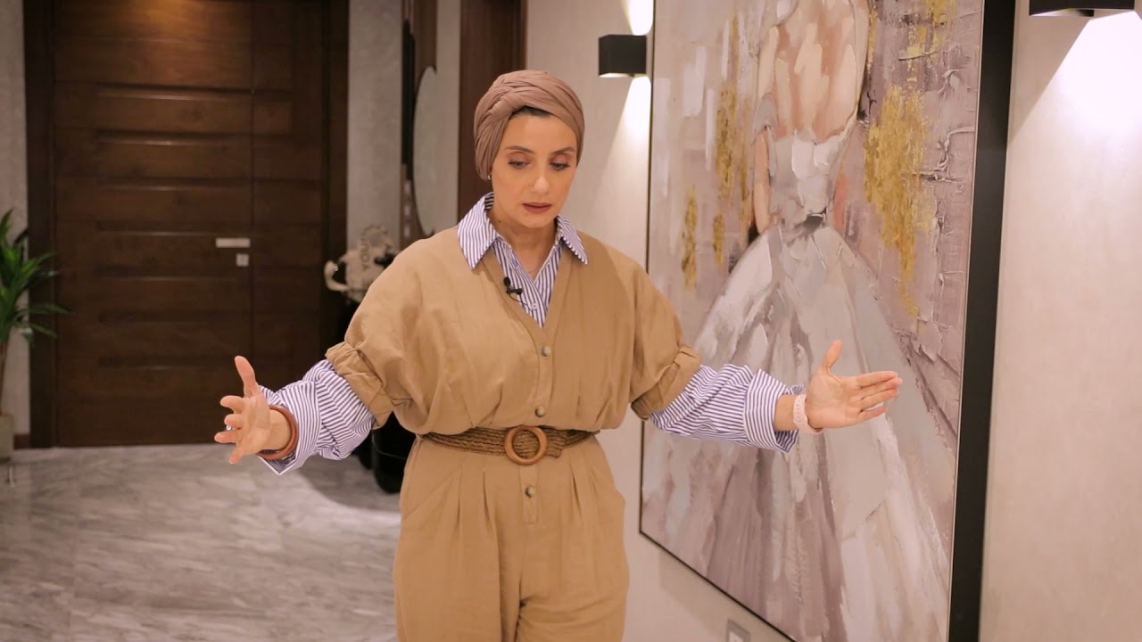 احدث ديكورات شرح مراحل تشطيب فيلا الشيخ زايد | م رشا فكري