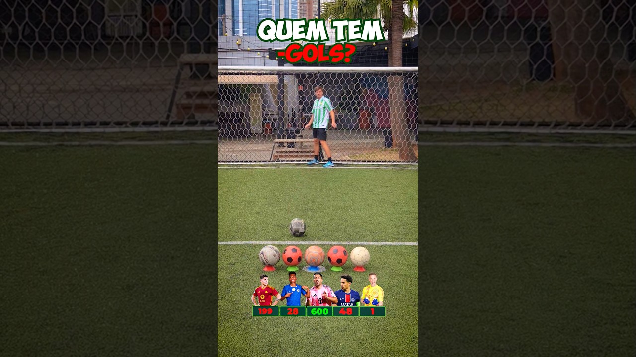 ⚽️❌ QUEM CONSEGUE MENOS GOLS?  #futcerto #futebol #shorts