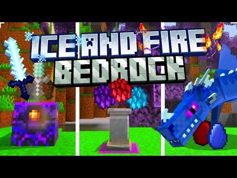 🔥FINALMENTE🔥 NOVO ADDON ICE🧊 AND FIRE DRAGÕES para o MINECRAFT BEDROCK ...