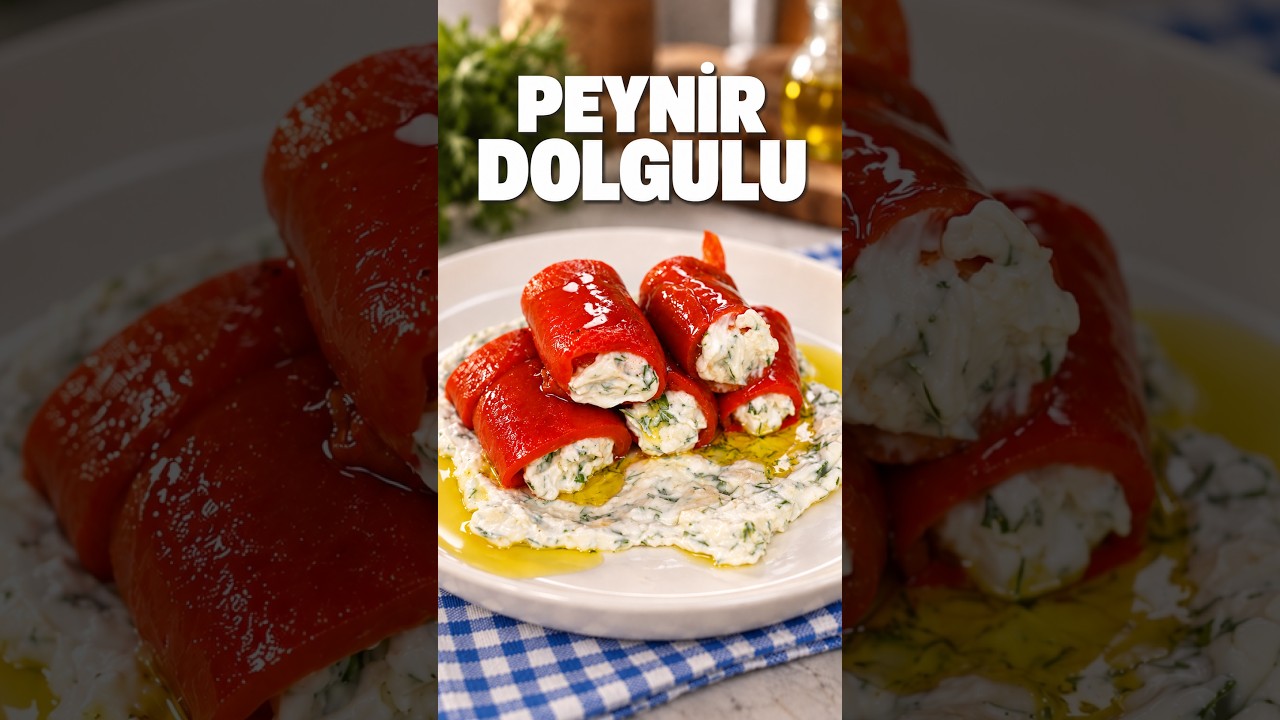 Köz Biber Cannoli 🌶️ Labneli Pratik Meze Tarifi Köz Biber Cannoli 🌶️ Labneli Pratik Meze Tarifi