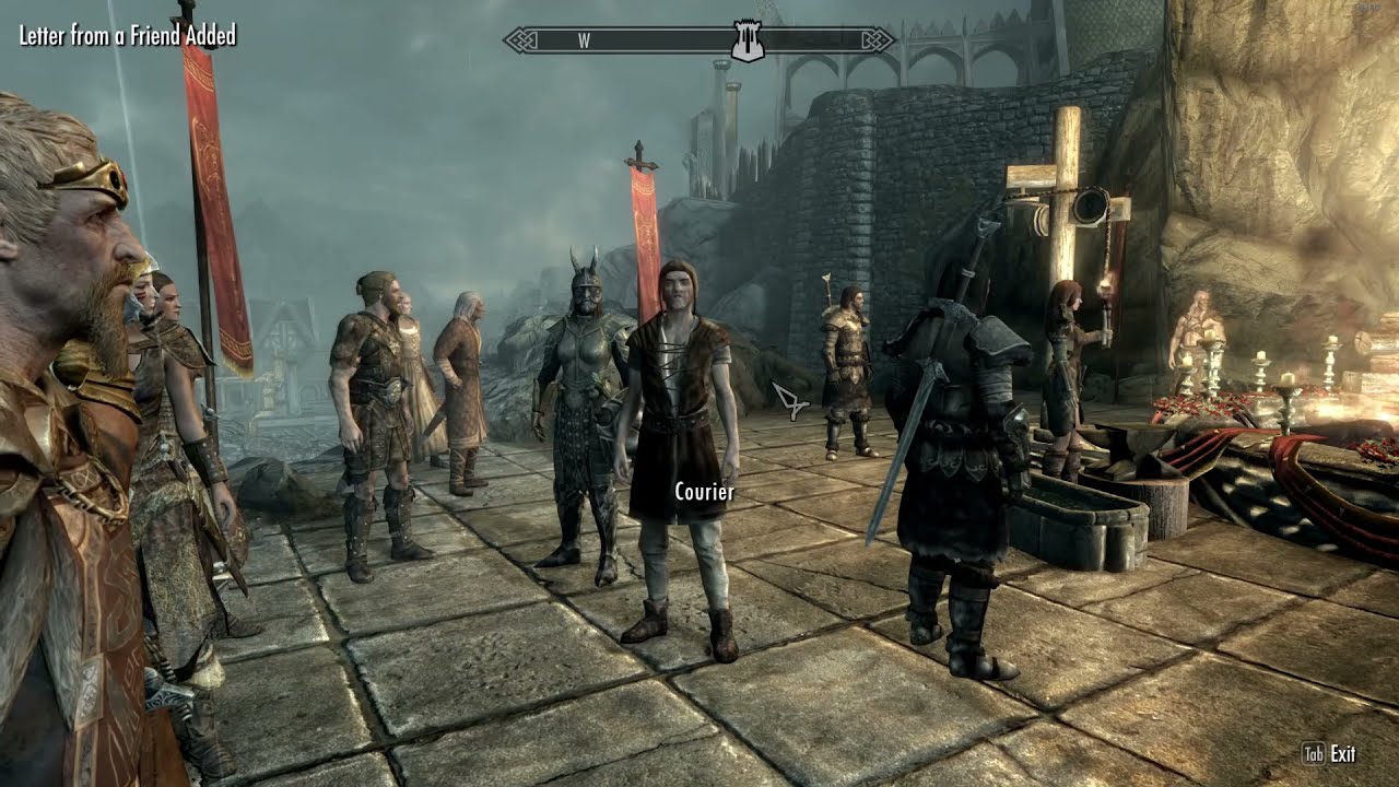 Skyrim Courier Meme in 2021