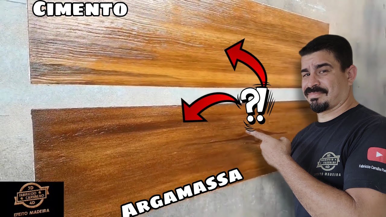 Efeito Madeira com Cimento ou Argamassa?! Descubra! Tire suas dúvidas. Aprenda a fazer os nós.