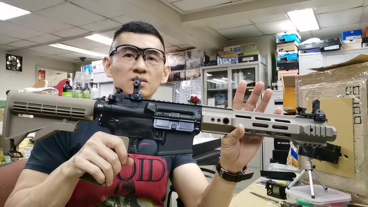 Kjworks M4 RIS Airsoft Gas Blowback Rifle, Unboxing, FPS Test & Review