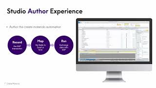 Automate Studio Demo: Material Master Data Creation