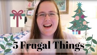 5 Frugal Things & Christmas Envelopes 🎄