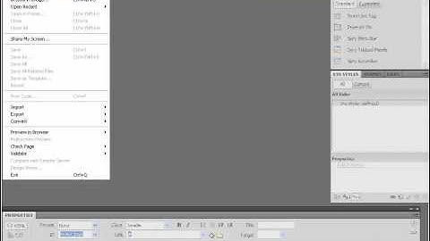 Dreamweaver CS5 Tutorial Designing a Web Page Using CSS Layouts Adobe Training Lesson 9.7