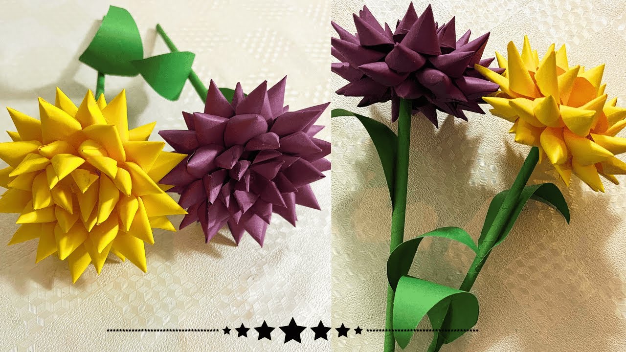 Create Stunning 3d Paper Flowers With Ease!/ Diy Origami Flower