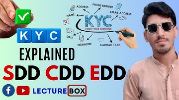 What is KYC? CDD EDD SDD  Customer Due Diligence - AML CFT Regulations SBP Compliance interview bank