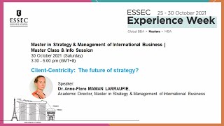 Master in Strategy & Management of International Business info session  + Masterclass