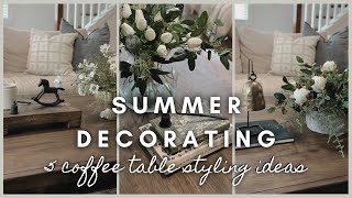 Celebrity Summer Decorating | 5 coffee table styling ideas Profile