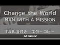 【TAB譜付き】Change the World / MAN WITH A MISSION【ギターコピー】