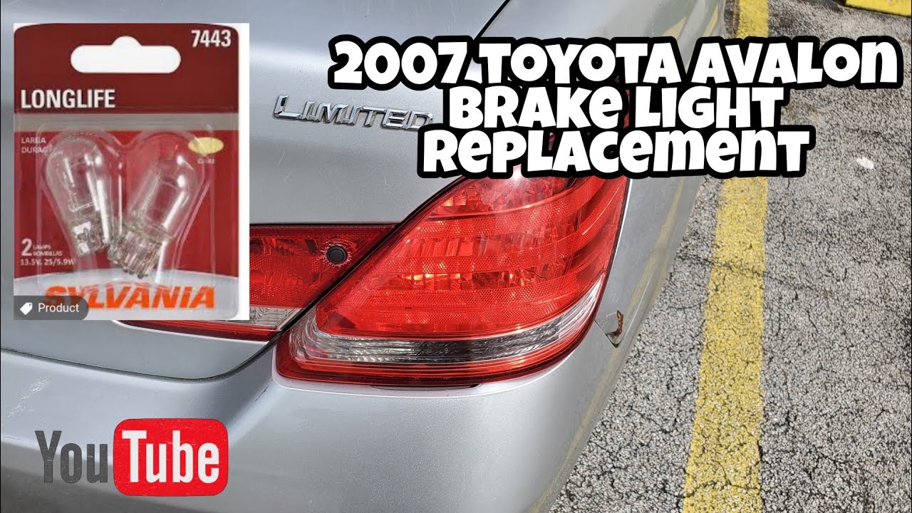 how to install 2007 toyota avalon brake light - YouTube
