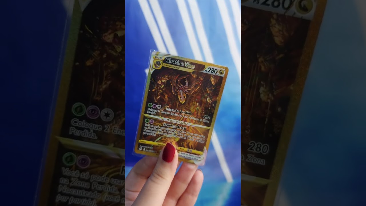 Realeza Absoluta Carta Pokémon Giratina V Astro #Shorts #cartaspokemon  #pokemoncards 