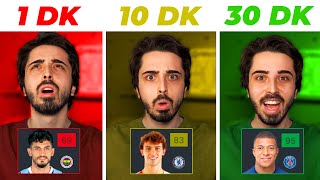 1 DAKİKA vs 10 DAKİKA vs 30 DAKİKA FIFA REBUILD CHALLENGE! // FIFA 23 KARİYER MODU