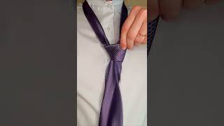 Как завязать галстук, простой способ за одну минуту