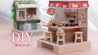Miniature Dollhouse DIY | Revolving Food House | Dessert Time | Corner of Happiness