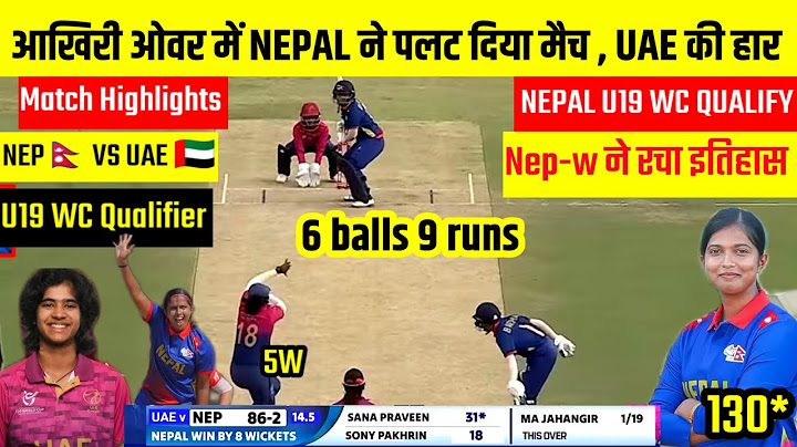 NEP-W VS UAE-W Match Full Highlights | Nep-w vs UAE-W U19 WC Qualifier Highlights | ICC U19 WC 2025