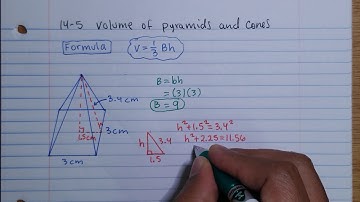 How to Find Volume of Pyramids and Cones