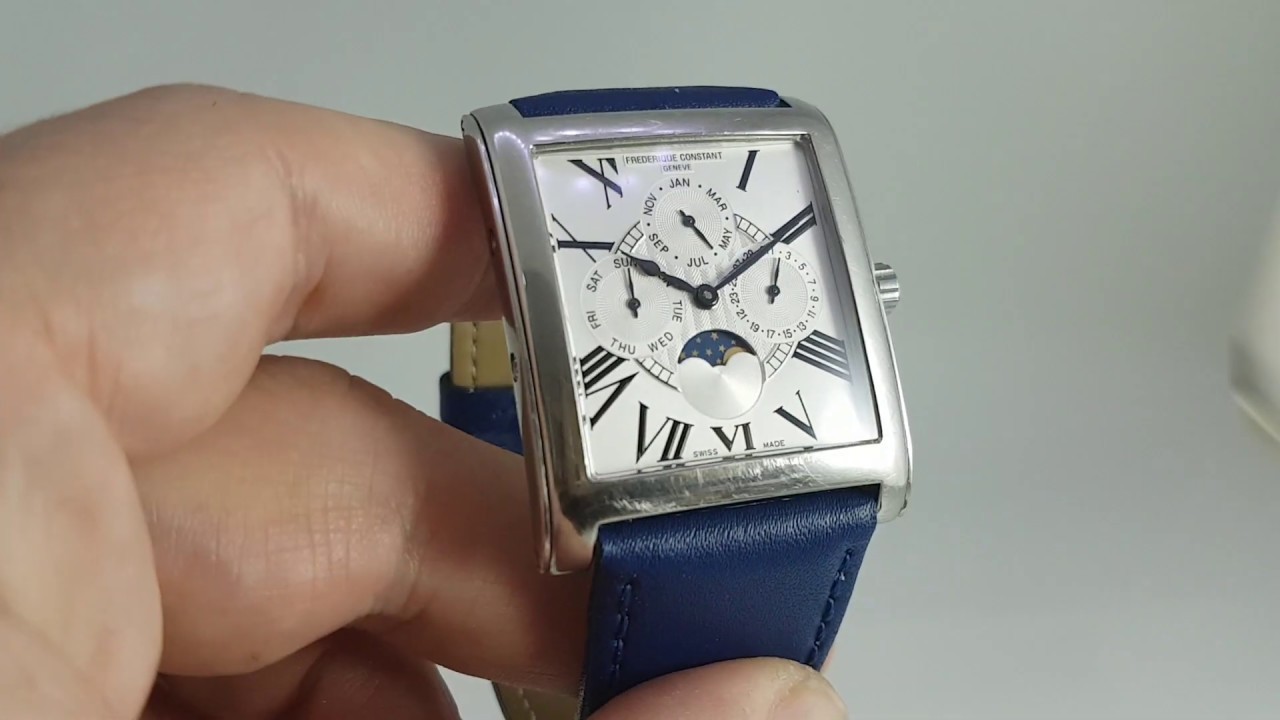 2010 Frederique Constant triple calendar with moonphase watch with