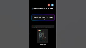 Gradient Button Hover | HTML CSS | #shorts