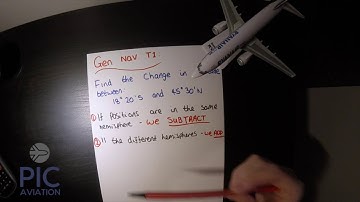 ATPL Gen Nav Tutorial One - Changes of Latitude