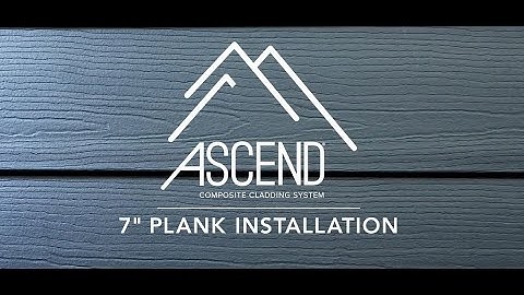 ASCEND Composite Cladding 7" Plank Installation Video