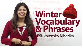 Winter Vocabulary - Learn English for free ( English Vocabulary Lesson)