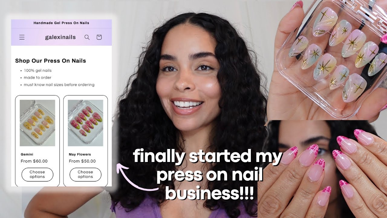 STARTING MY OWN PRESS ON NAIL BUSINESS!! 🥳💅