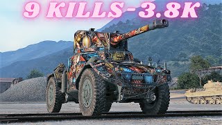 Panhard AMD 178B  9 Kills 3.8K Damage  World of Tanks Replays 4K The best tank game
