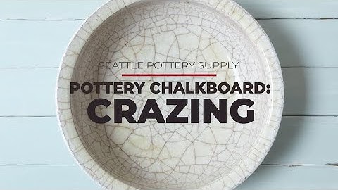 Pottery Chalkboard: Crazing