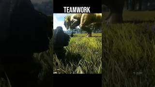 💪TeamWork !!💪  #arksurvivalevolved #dinosaur  #arksurvivalascended  #gaming #ark