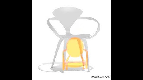 Cherner Wood base chair 3D model from CGTrader.com