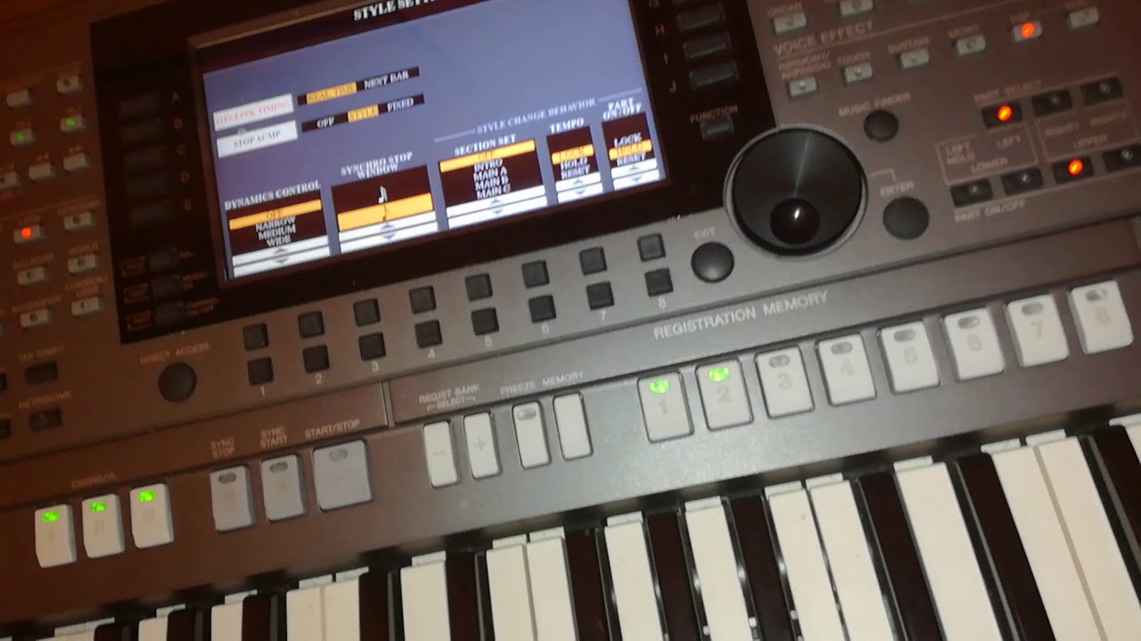 Ustawienia Stylu W Yamaha PSR S770 YouTube