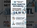 Anadolu Hayat Emeklilik (ANHYT) 2026'da ne kadar temettü verecek? #anhyt