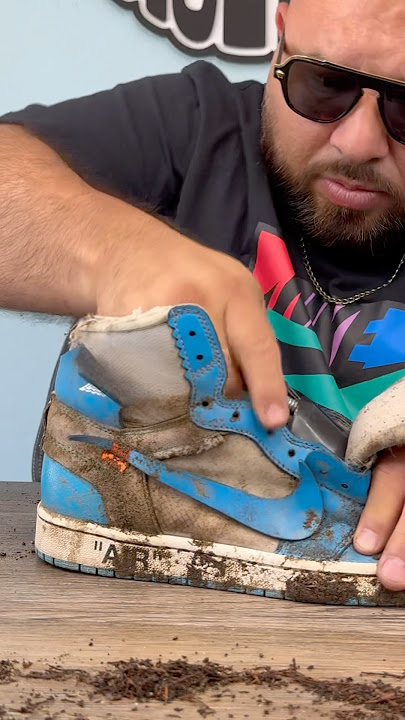 Can Shoelada clean Jordan 1 off white?! #shoedoc #shoelada #shoecleaner #150bucks #jordan1