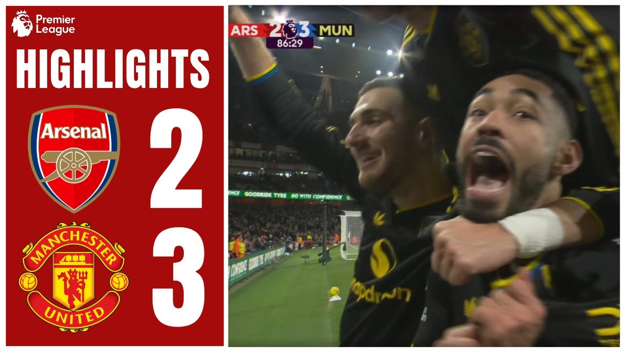 CUNHA🔥 DORGU🔥 ARSENAL 2-3 MANCHESTER UNITED HIGHLIGHTS MATCH REACTION