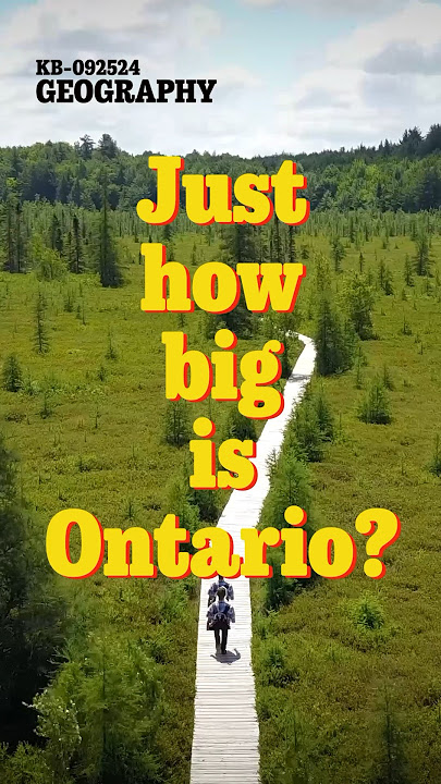 Just how big is Ontario? #ontario #shorts #geography