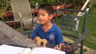 Ehu Girl (ukulele cover) my little bro, MAKANI
