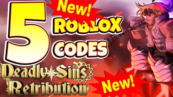 Roblox: *NOVOS* CODIGOS DO DEADLY SINS RETRIBUTION 