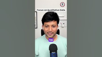 Focus on both Quantitative and Qualitative Data. #shortsfeed #shorts