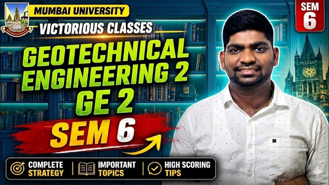 Ge2 Program How to Pass GE 2 Geotechnical Engineering Mumbai University - YouTube