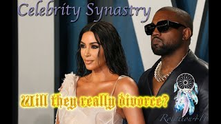 Kim Kardashian and Kanye West: Will they really divorce Let's look at their Synastry aka Astrology.