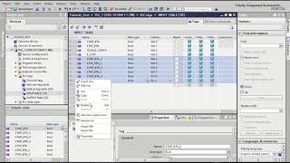 Siemens TIA - IO TABLES