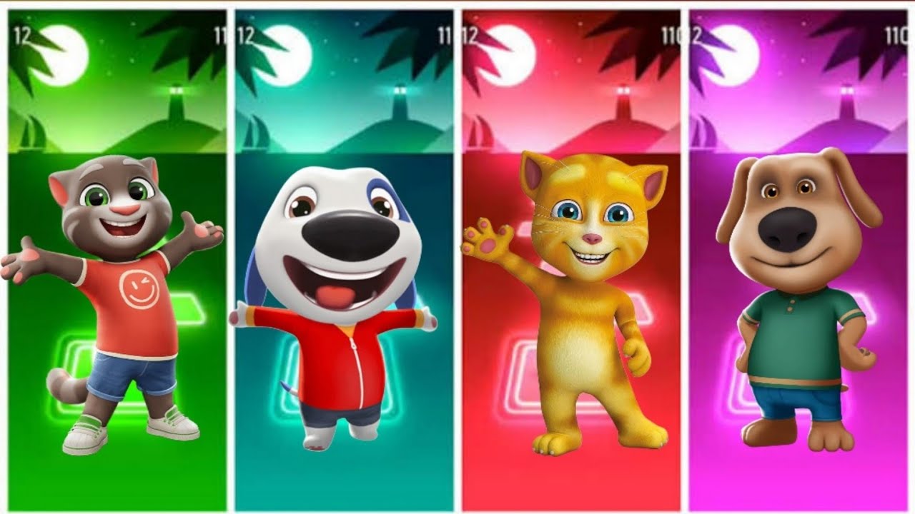 Talking tom coffin dance song cover tiles hop edm rush game play| 