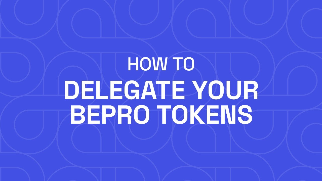 How To Delegate Your BEPRO Tokens on BEPRO Network