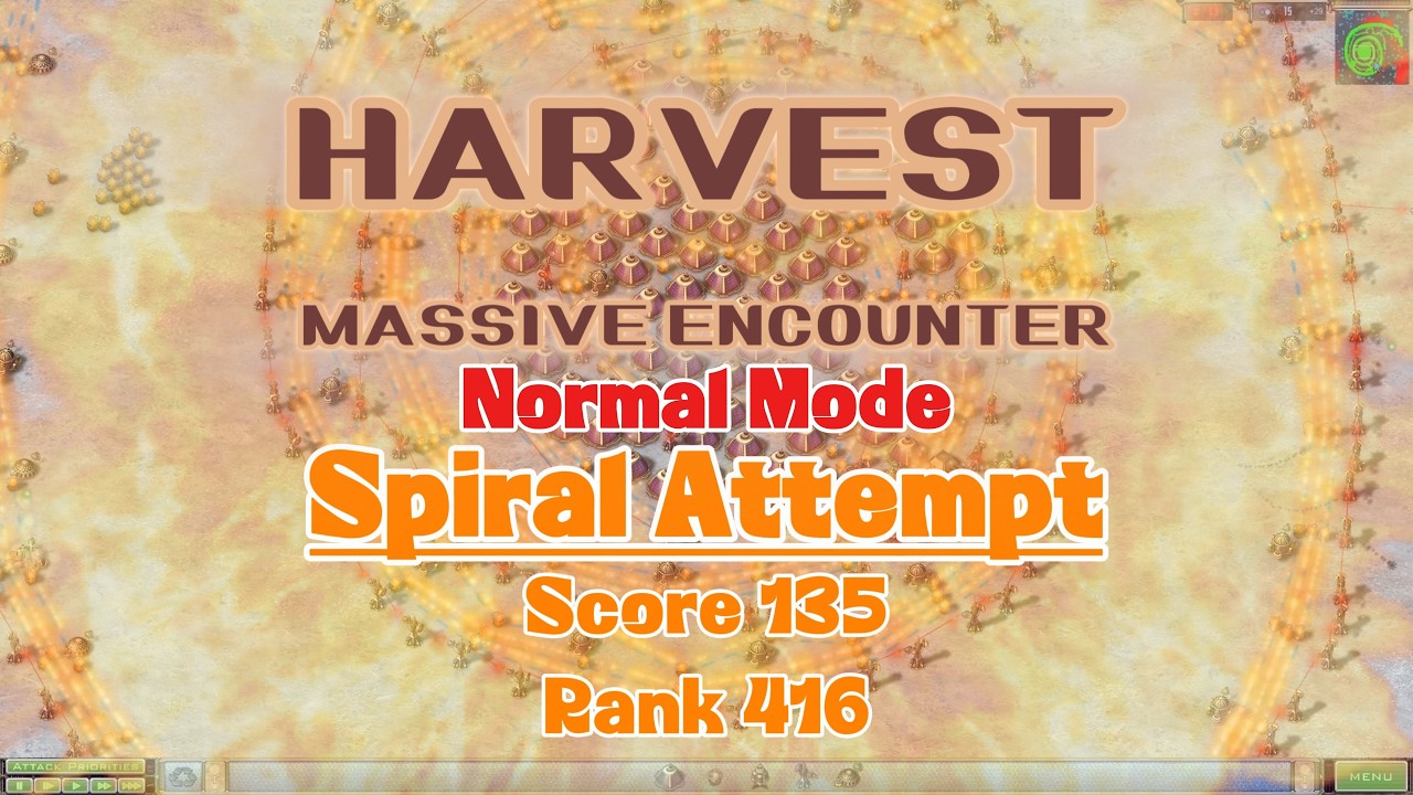 Harvest Massive Encounter Spiral Attempt on Normal Mode