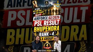 Meet Airforce Topper Bhupendra (AIR 04, Group X) | Airforce 02/2026 Topper Interview | Utkarsh