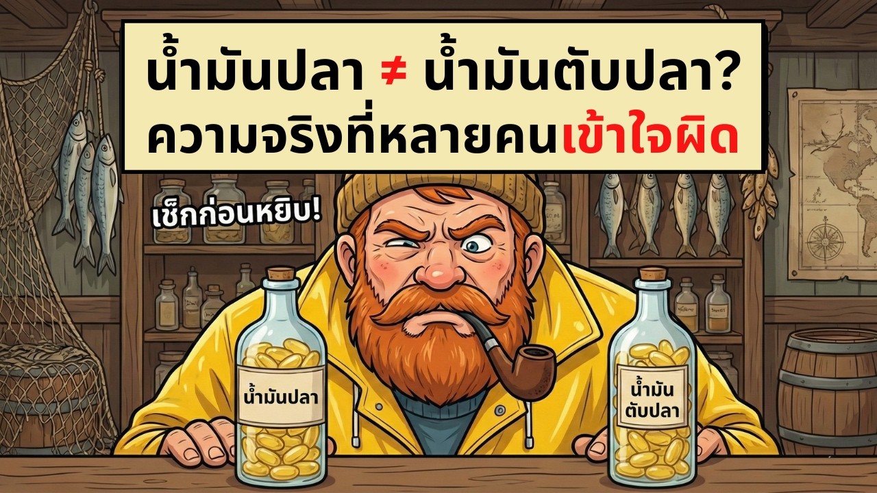 น้ำมันปลา ≠ น้ำมันตับปลา? ความจริงที่หลายคนเข้าใจผิด | เรื่องไม่รู้รอบตัว