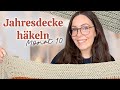 Muster mit halben Stäbchen | Jahresdecke häkeln Monat 10