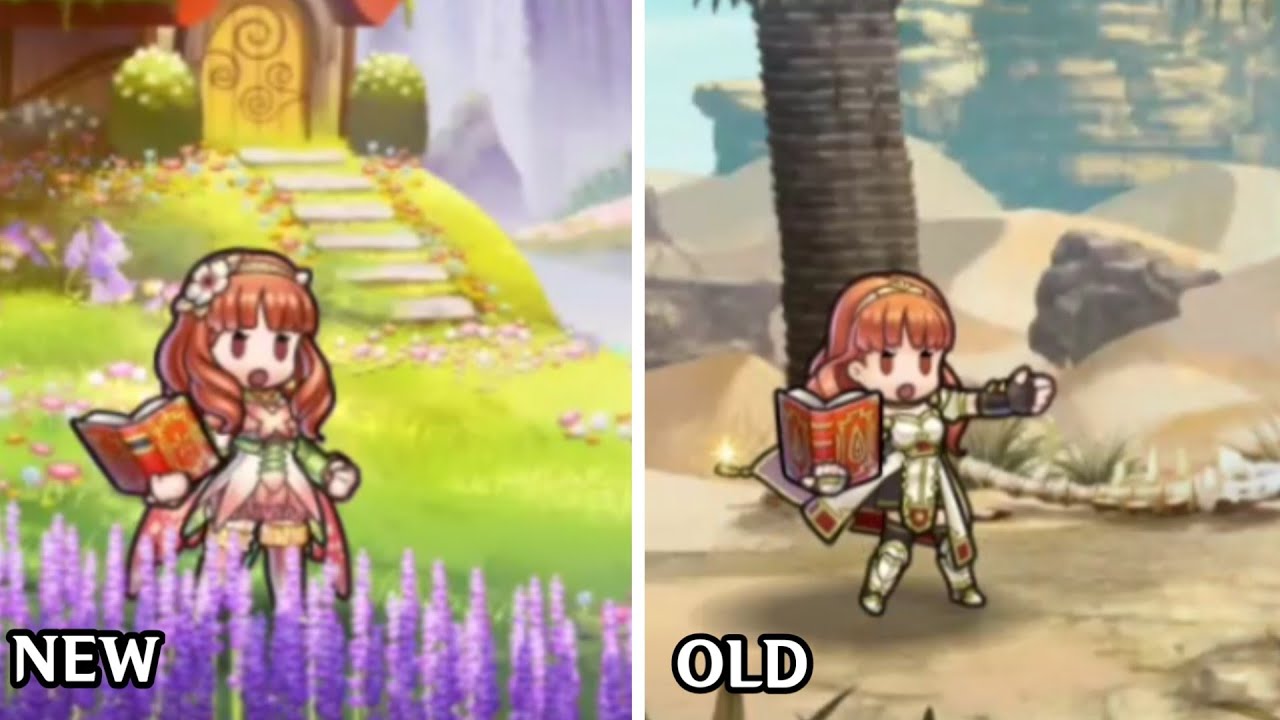 [FEH] Celica - Resplendent and Base Skins Comparison
